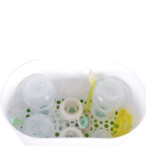 STERILIZÁLÓ 3in1 sterilizáló 6 üvegnek, melegítő és gőzölő funkció 550W ZÖLD