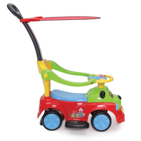 MONI PANDA Bébitaxi napfénytetővel PIROS