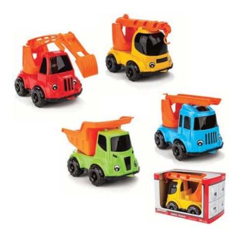 Pilsan 07659 építőipari teherautó 4 féle 22cm VEGYES