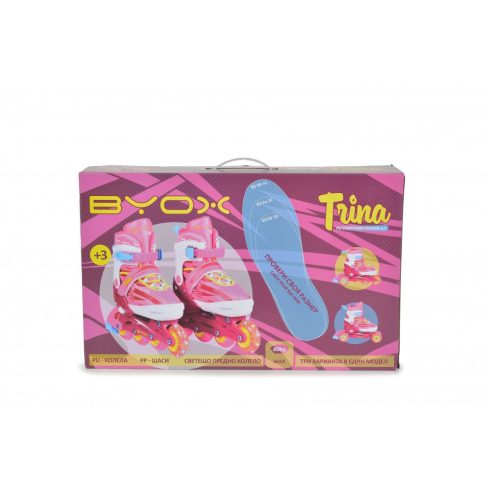 Byox Trina lány görkorcsolya M méret 34-37 PINK