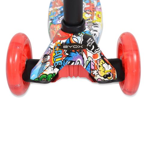 BYOX Rapture roller elöl dupla kerekes piros