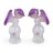   Cangaroo Elegance duo elektromos mellszívó 2 tartállyal fehér/lila