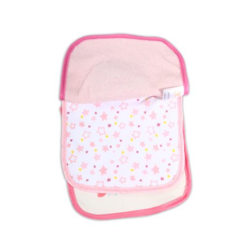 TIBBY előke 3 db újszülött méret RÓZSASZÍN/PINK