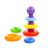 POLESIE 62383 piramis színes karikák LILA gomb