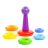 POLESIE 62383 piramis színes karikák LILA gomb
