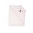   BALOO kapucnis törölköző/pamut maci füles fehér kifogó 70x90cm, szegés PINK 