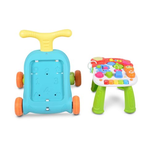 Moni Toys Music járássegítő műanyag 2in1 játszóasztal