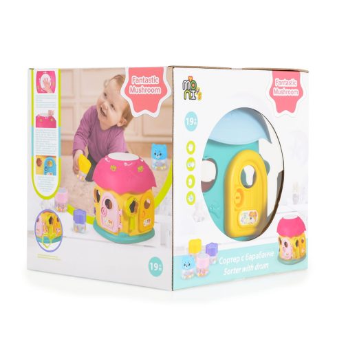 Műanyagjáték GOMBAHÁZ formaberakó KÉK