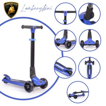   LAMBORGHINI roller 3 kerekű, összecsukható, 50 kg-ig  KÉK