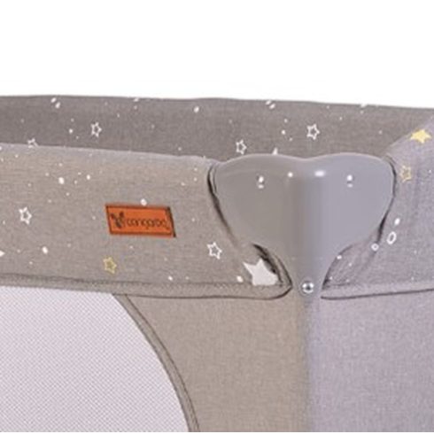 Cangaroo Once upon2 2 szint utazóágy zenélő forgó játékkal szürke