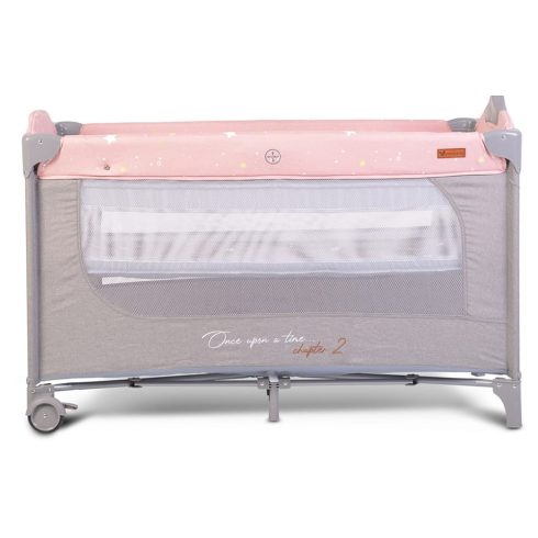 Cangaroo Once upon2 2 szint utazóágy zenélő forgó játékkal pink