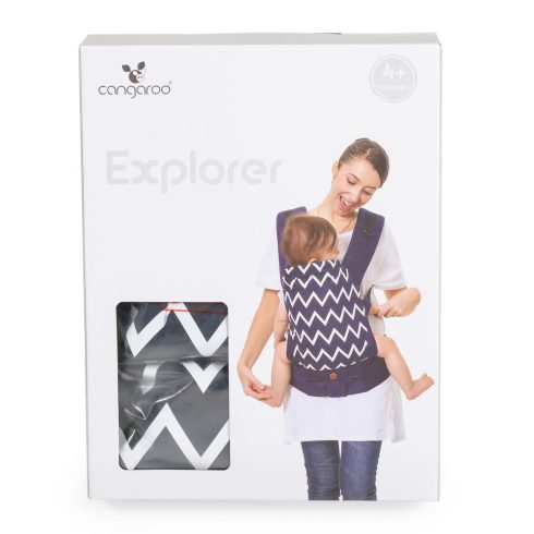 Cangaroo Explorer 2 pozíciós hordozó fekete