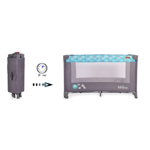 Cangaroo Africa 1 szintes utazóágy 14 kg türkíz