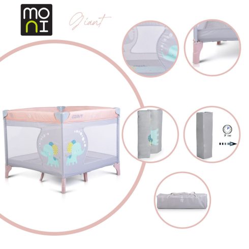 MONI Giant járóka összecsukható rózsa