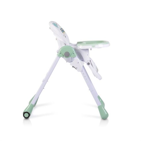 MUFFIN multifunkciós etetőszék, mintás, 2 kerékkel MENTA