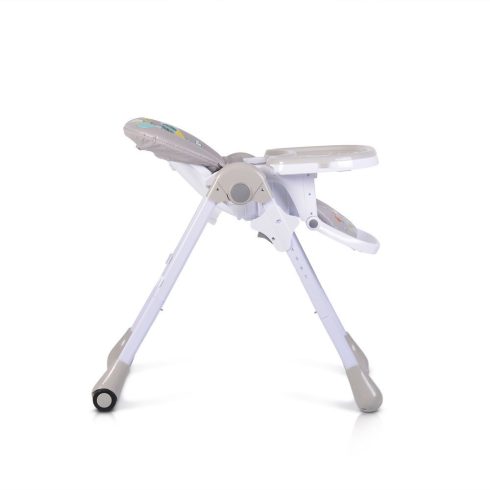 MUFFIN multifunkciós etetőszék, mintás, 2 kerékkel SZÜRKE