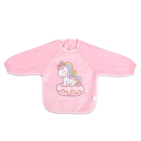 TEA TIME előke hosszú ujjas PINK