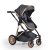 MONI Midas átalakítható sport/mózes babakocsi + táska, +fekvőbetét FEKETE