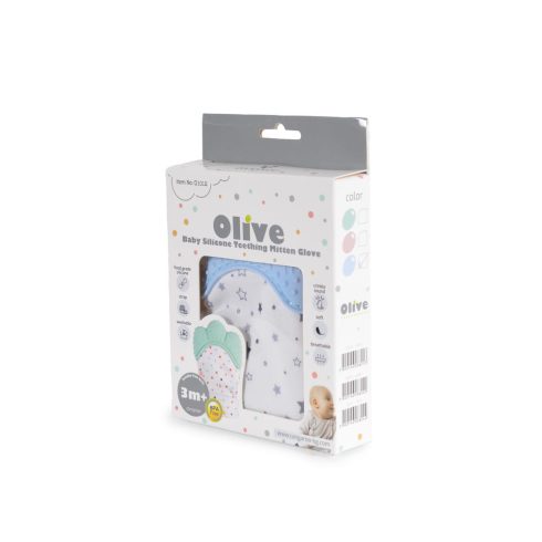 Cangaroo Olive szilikon rágóka fogzáshoz kék