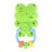 MŰANYAGJÁTÉK csörgő békás ZÖLD
