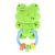 MŰANYAGJÁTÉK csörgő békás ZÖLD