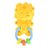 MŰANYAGJÁTÉK csörgő oroszlános SÁRGA