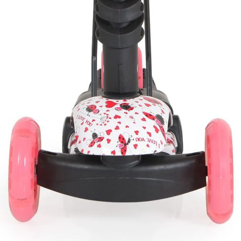 MONI Lollipop roller üléssel katicás piros