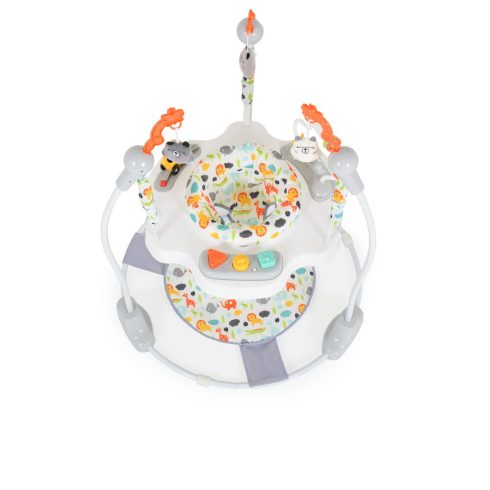 MONI Magic fun baba ugráló pasztel játékkal szürke