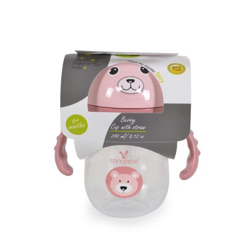 Cangaroo Berry itatópohár 240ml pink