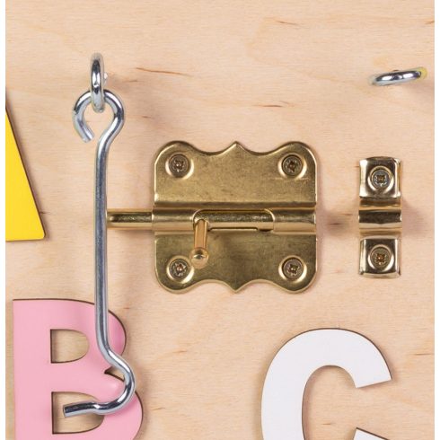 Moni Toys Montessori matatófal közép 50x37,5cm órás, lányos