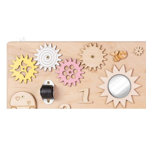 Moni Toys Montessori matatófal közép 50x37,5cm órás, lányos