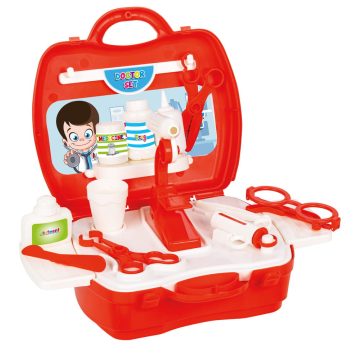 Pilsan doktor bőrönd piros