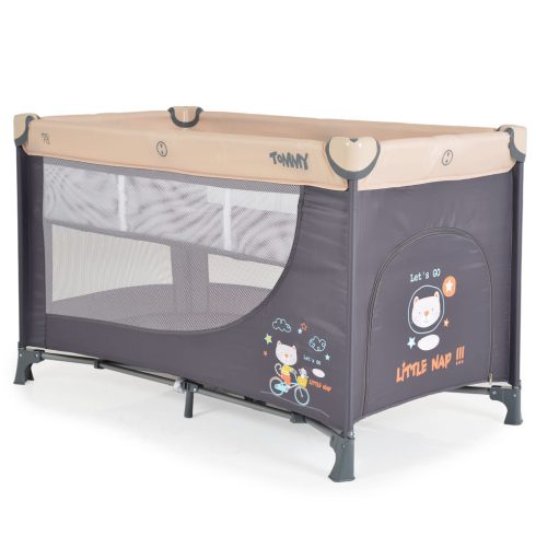 MONI Tommy összecsukható utazóágy 2 szintes, kibújós bézs