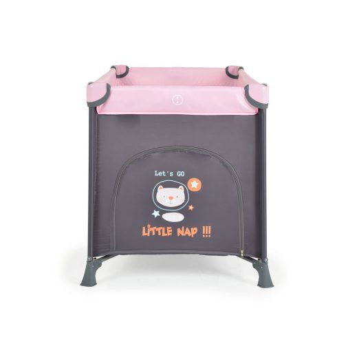 MONI Tommy összecsukható utazóágy 2 szintes, kibújós pink
