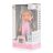 Moni Toys Baba 20 cm 6129 szürke/pink