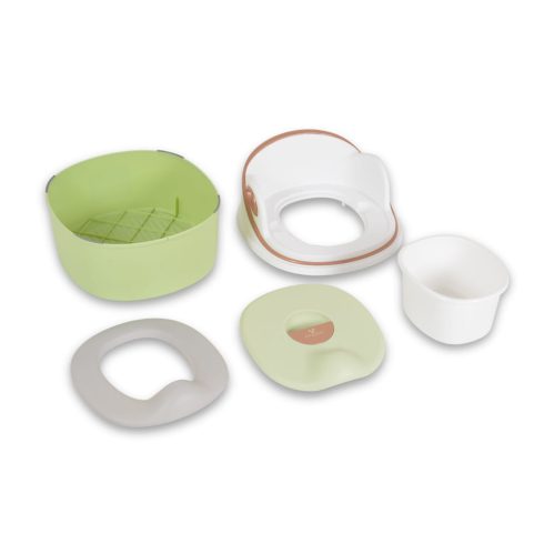 RUM BABA 2in1 bili átalakítható wc szűkítő+fellépő, szilikon ülés ZÖLD
