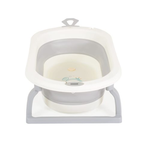 TERRA összecsukható kád digitális hőmérővel SZÜRKE