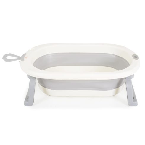 TERRA összecsukható kád digitális hőmérővel SZÜRKE