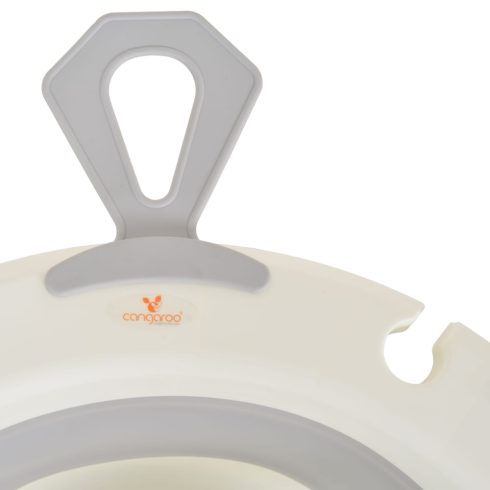 TERRA összecsukható kád digitális hőmérővel SZÜRKE