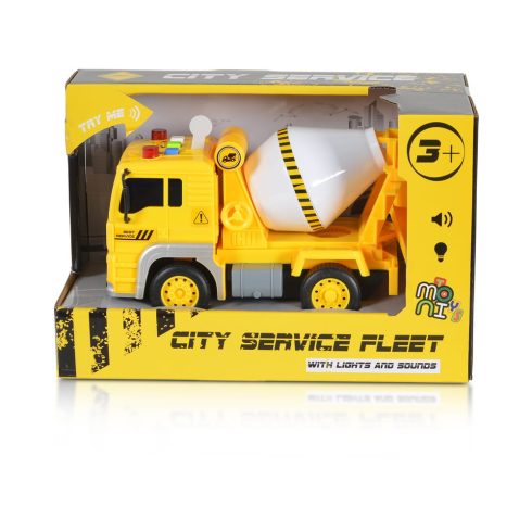 MONI betonkeverő hangokkal, fényekkel SÁRGA