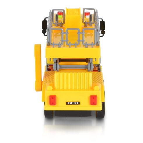 Moni Toys Kisautó emelődarus teherkocsi 1:16 sárga