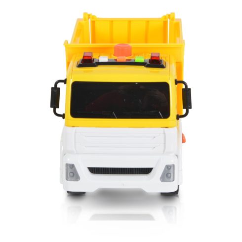 MONI dömper hangokkal, fényekkel 1:12 méret 30cm SÁRGA