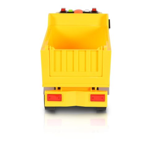 MONI dömper hangokkal, fényekkel 1:12 méret 30cm SÁRGA