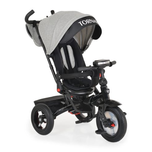 BYOX Tornado szülőkaros tricikli 25kg ig 360f forgatható vszürke