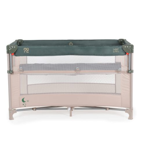 MONI Next level utazóágy lehajtható oldalfal 2 szint zöld