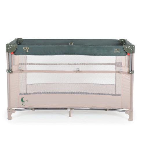 MONI Next level utazóágy lehajtható oldalfal 2 szint zöld
