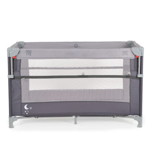 MONI Next level utazóágy lehajtható oldalfal 2 szint szürke