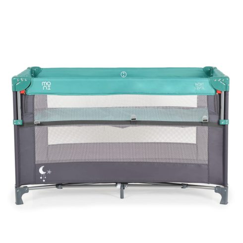 MONI Next level utazóágy lehajtható oldalfal 2 szint türkiz