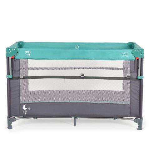 MONI Next level utazóágy lehajtható oldalfal 2 szint türkiz