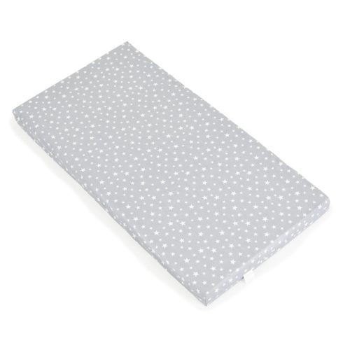 CLASSICO szivacsmatrac 9cm 120x60cm textil huzat SZÜRKE csillagos